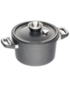 AMT Induction Pot with Lid & Steamer, 24 cm, I 1424-E-SET