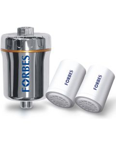 Forbes Shower Filter Combo, HAIRGUARDCHROME1+2
