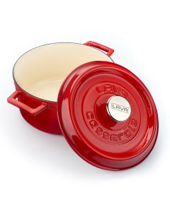Lava Round Casserole, 24cm, LV Y TC24 EDT K2 R
