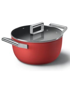 Smeg Casserole + Lid, 24 cm, CKFC2411RDM