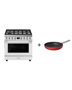 Smeg Portofino Combination Cooker, 90 cm, CPF9GMWH1