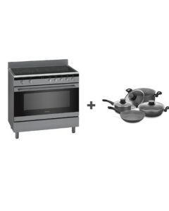 Siemens Bundle Offer Gas Cooker 90 cm + Tramontina Cookware 7Pcs, HK9K9V850M