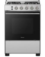 Hisense 60 cm Gas Cooker, 4 Gas Hob, Gas Oven, HFG60121X