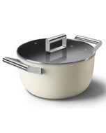 Smeg Casserole + Lid, 24 cm, CKFC2411CRM
