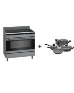 Siemens Bundle Offer Gas Cooker 90 cm + Tramontina Cookware 7Pcs, HK9K9V850M